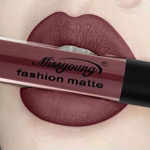 INTEROOKIE Kleur make-up lippenstift kleur make-up vloeibare matte lippenstift raak de cup matte kleur make-up niet aan (18#)