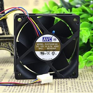 AVC 7020 DV07020B12U 12V 0.7A 7CM 4-wire PWM Temperature Control Double Ball Fan