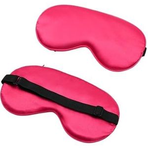 Verduisterende slaapmaskers, Zijden oogmasker Zijden slaap oogmasker Gewatteerde schaduw Oogbeschermingspatch Slapen(Red)
