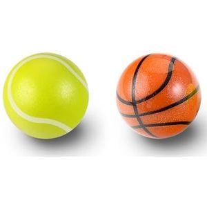 Perixx PERIPRO-303X2K 3,4 cm Sport Trackball 2 stuks Pack voor trackball muis - Basketbal en tennisbal ontwerp - Compatibel voor M570, M575, PERIMICE-517/520/717/720 en anderen