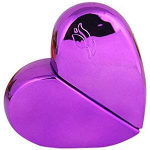 VICASKY 25 ML Parfum Verstuiver Fles Hartvorm Hervulbare Lege Mist Spray Flessen Water Lotion Vloeibare Container Dispenser voor Cosmetische Schoonmaakproducten Paars, Paars, Medium,