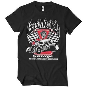 Gas Monkey Garage Officieel gelicenseerd Gas Monkey Garage Badass Gas Monkey Garage Heren T-shirt (Zwart), XXXXX-Large