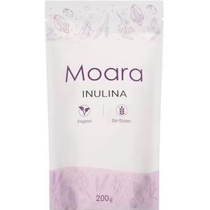 Puur inulinepoeder van cichorei, 100% veganistisch, gluten- en allergeenvrij, geeft uw bereidingen textuur en vezels, natuurlijk prebioticum, 200 g