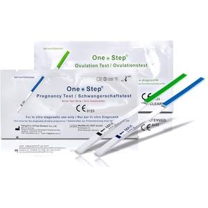 One+Step Combipakket 30 x ovulatietest en 5 x zwangerschapstest - vruchtbaarheidstest voor vrouwen - ovulatietest voor ovulatie