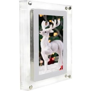 Digitale Fotolijst Acryl Videospeler Digitale Fotolijst Verticale Weergave Met 1 GB En Batterij Type C Videoframe Gift Eenvoudig delen(5 inch)