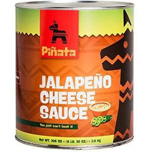 Pinata Jalapenio Cheesaus | 3000 g | Tex-Mex-keuken | middelscherp | combinatie van Cheddarkaas en Jalapeno-chili | voor warme en koude gerechten | uitstekende smaak