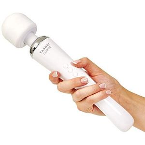 Yarosi - Curve - Draadloze Massagestaaf - Wit - Sterkste Therapeutische Vibratiekracht