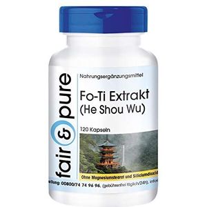 Fair & Pure® - Fo-Ti extract (He Shou Wu) met bioperine - vegan - 120 Fo-Ti capsules