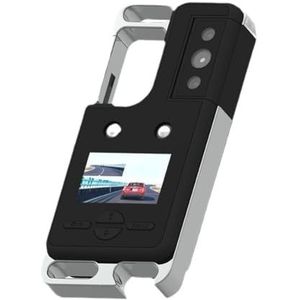 MQODLFP Mini-sleutelcamera HD 2K met buitenverlichting, sportcamcorder 1080p, waterdichte achtercamera voor motorfiets, videorecorder