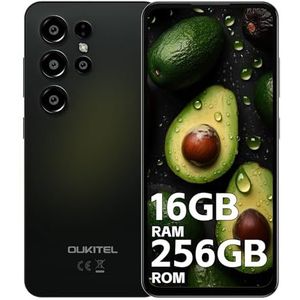 OUKITEL C1 Plus Smartphone, simlockvrij, 2025 - 16 GB + 256 GB / 1 TB smartphone, batterij 5000 mAh, 16,52 cm (6,52 inch) HD-display, Android 14 telefoons, camera 13 MP + 5 MP, 4G Dual SIM/Face ID/OTG