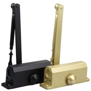 Heavy Duty Hydraulische Deur - dichter 45-65kg Aluminiumlegering met Schuifarm Automatische Deursluiting voor Commerciële Deuren 1pcs (Goud)