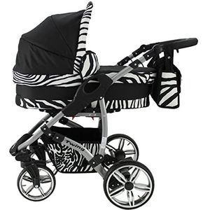 Set van 40 kleuren om uit te kiezen buggy, anti-lekvrije wielen, Twing by SaintBaby Zebra 2-in-1 zonder babyzitje