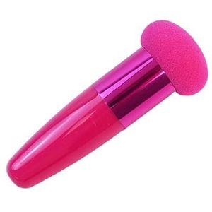 Paddestoelhoofdmake-upborstel met handvat Poederdons Make-upspons, Make-up for dames Schoonheidshulpmiddelen (Color : Rose red)