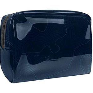 Waterdichte cosmetische tassen, roze blauw paars veelhoekige diamant achtergrond reizen cosmetische tassen, multifunctionele draagbare make-up tassen, reizen cosmetische tas organizer voor vrouwen,