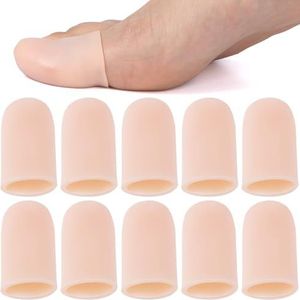 JYvivid - Gel Teenbeschermers - 10 Stuks - Voor Grote Teen - Zachte Teennagelkussens