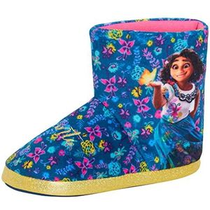 Disney Encanto Mirabel Pantoffels voor meisjes, met fleece gevoerd, warme slofjes, huisschoenen, Meerkleurig, 10 UK Child