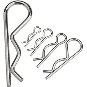 R-type splitpenclips, RVS R-clip splitpennen zilver 1,2-5 mm(M2x40mm (10PCS))