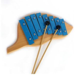 Klokkenspel Voor Beginners 8 Tone Iron Leaf Design Handgeklopt klokkenspel Xylofoon percussie-instrument