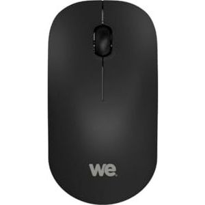 WE Draadloze muis, optische nano-USB-dongle, 2,4 GHz aansluiting, 1200 dpi, zachte aanraking, AA-batterij inbegrepen, kleur zwart