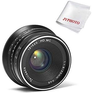 7artisans 25mm F/1.8 Prime Lens voor Fuji X-mount X-A1 X-A10 X-A2 X-A3 X-AT X-M1 XM2 X-T1 X-T10 X-T2 X-T20 X-Pro1 X-Pro2 X-E1 X-E2 X-E2s