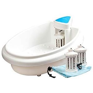 Hydrosana Voetmassagebad met 3 spoelen wit voetenbad voetmassage