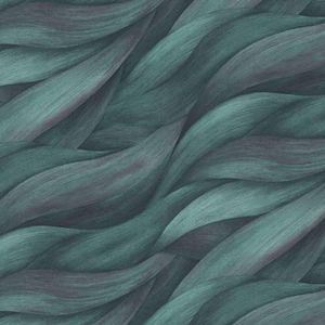 Vliesbehang 10257-18 Casual Chic Golven Patroon Petrol Lila Erismann