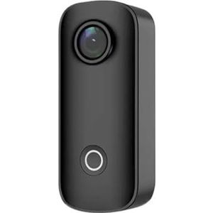 Actiecamera, C100 Action Camera 4K 30M Waterdichte Sport Action Cam 2.4G WiFi Fietshelm Motorfiets Avontuur Camera,voor fietsen, motorfietsen(C100 White)