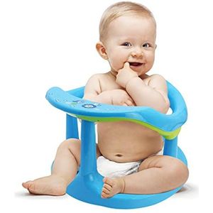 Babybadzitje | Babydouchestoel met rugleuning en zuignappen,Babybadstoeltje om rechtop te zitten, schattige babybadkuipstoelen voor 6-18 maanden Pingfen