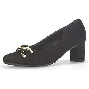 Gabor Klassieke pumps voor dames, hakschoenen, gemiddelde extra breedte (G), zwart, 40 EU