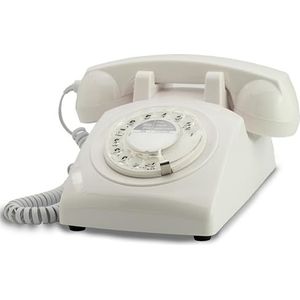 OPIS 60s CABLE met uitwisselbare set van logo's: designer retro telefoon/draaischijf