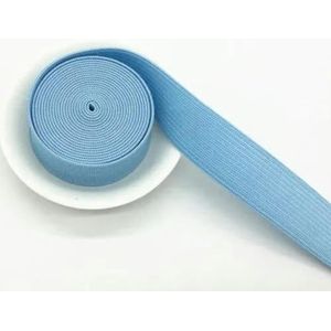 Elastiekjes 20 mm 1 meter platte nylon rubberen band singelband naaien broek ondergoed beha kleding rubberen elastische tailleband-lichtblauw-2cm elastische banden-1
