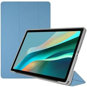 Case Compatibel Met Teclast T45HD 10.5inch 2023 Tablet Nieuwe TPU Soft Shell Fold Stand Beschermhoes(Blue)