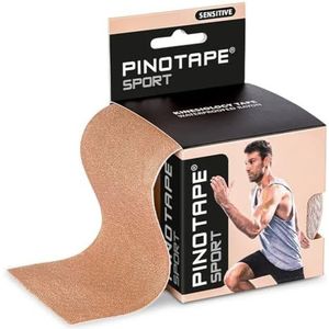 Pinotape Sensitive XL en XXL - Kinesiologie Tape - Light Beige - Voor grote spiergroepen - Extra milde acrylaatlijm - XL - 7,5 cm x 5 m - 3 stuks