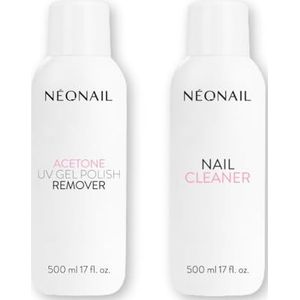NÉONAIL Set Ontvetter Cleaner 500 ml UV Gel Nail Polish Remover 500 ml - Aceton - Nagellakverwijderaar - Nagellak verwijderen - gelnagelverwijderaar