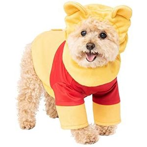 Rubie's unisex volwassen Disney: Winnie de Poeh huisdier kostuum, Winnie Party Goods, Winnie, S hals 12 singel 17 Terug 11 US
