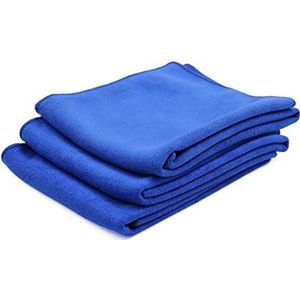 XYWHPGV 3st 60cm x 30cm Microfiber Car Cleaning Handdoek Diepblauw(b2b2f 6adf6 e862e 51c1f 1fc47 6f7a9