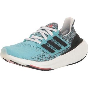 adidas Unisex Ultraboost Sneaker, Light Aqua/Black/Bright Red, 15 US Men