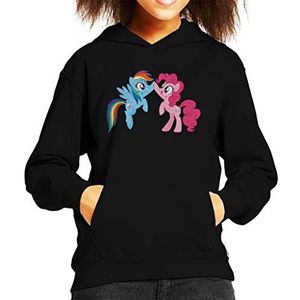 My little Pony Pinkie Pie and Rainbow Dash High Five Kid's Hooded Sweatshirt