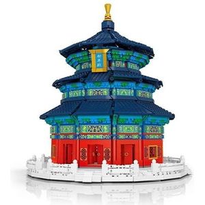 Architectuur Tempel van de Hemel Micro Bouwstenen Set Chinese Architectuur Modelbouwsets Nano Micro Blokken Speelgoed Cadeau voor Volwassenen (4217 Stuks)
