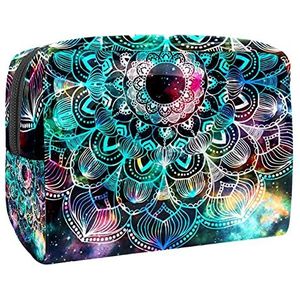 Waterdichte cosmetische tassen, tropisch roze blad reizen cosmetische tassen, multifunctionele draagbare make-up tassen, reizen cosmetische tas organizer voor vrouwen, Multi kleuren 10,