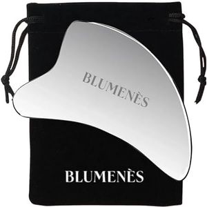 Blumenes - Gua Sha, lymfedrainage stimulator, Gua Sha-gereedschap voor gezicht, nek, rug, armen en benen, roestvrij staal