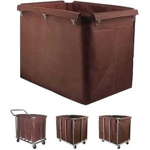 Vervangende voeringzak voor waswagen, Vervangende voeringzak for rechthoekige commerciële waskar/rolwasmand, 400L afneembare Oxford stoffen opbergzakken for trolley(A)
