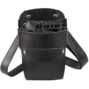 Kapperstas met 6 vakken van PU-leer voor kapsalons en kapsalons (Noir)