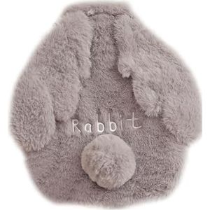 Warmwaterkruik met hoes, 0,3 l, 0,4 l, 0,5 l, 1 l, warmwaterzak voor menstruatie, nek, schouder, voeten, warmer, warmwaterzak (8-GY 400 ml)