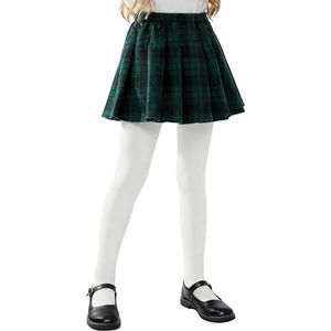 LOLANTA Winterlegging voor Meisjes, dik, met fleece gevoerd, rekbaar, zacht, schooluniform, wit, L (9-11 jaar)