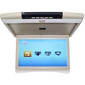 Draagbare dvd-speler voor videospelers op hoofdsteunen in auto's Auto Dak Mount Monitor 17 Inch HD Lcd-scherm Auto Video Player MP5 Display 1080 P Auto Plafond TV USB FM HDMI Speaker Link met HD-roter