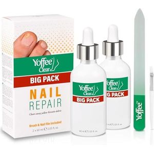 Yoffee Clear Nail Care - Nagel Schimmelbehandeling 120 ml - Anti-Schimmel Oplossing voor Teennagel en Vingernagel - Onychomycose-Behandelingsmiddel - met antibacteriële Tea Tree olie en Bio Arganolie