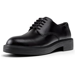 Nette Schoenen - Effen - Leer - Snoersluiting - Platte Hak