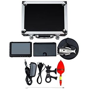 Onderwaterviscamera, Onderwater 30m diepte viszoeker 9"" LCD Infrarood LED IJsvideo vissen camera DVR Recorder Sunvisor Fishcam Pathed Gift(15m cable white LED)