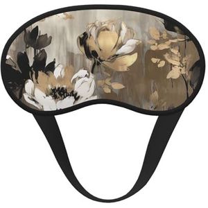 Slaapoogmasker voor dames en heren, zacht, comfortabel slaapmasker, verduisterend, slaapoogbedekking voor reizen, yoga, dutje, werk, vreedzaam aquarelschilderij